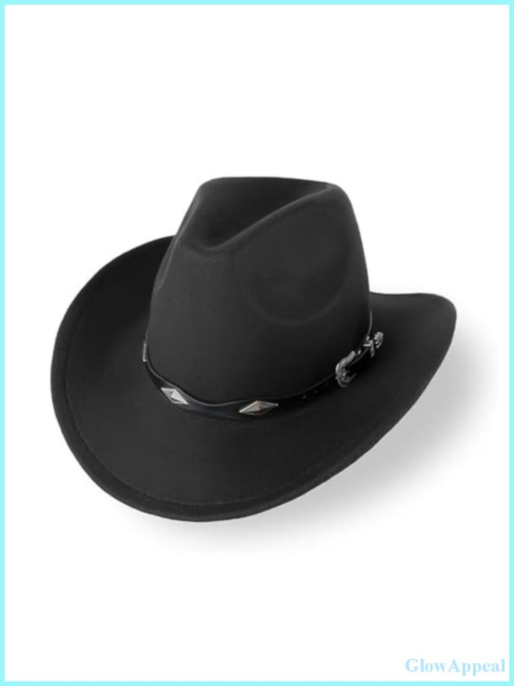 Classic Unisex Cowboy Hat Wide Brim Adjustable Western Party Prop Cotton Blend